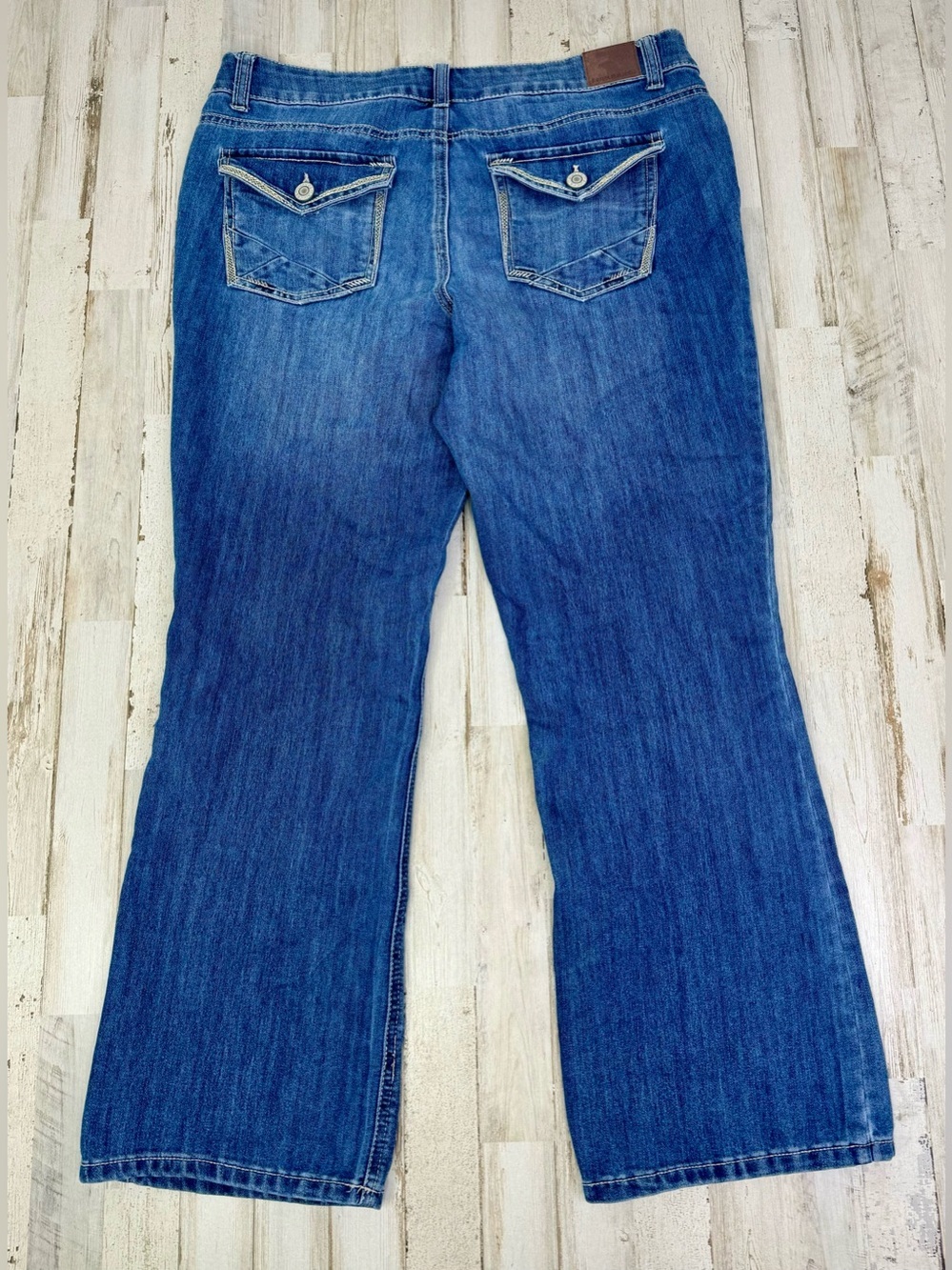 Maurices Jeans Womens 16S Blue High Rise Straight Leg